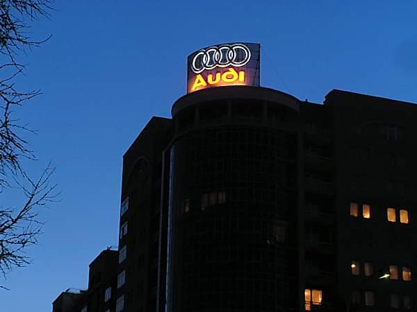 Вывеска для Audi в Красноярске